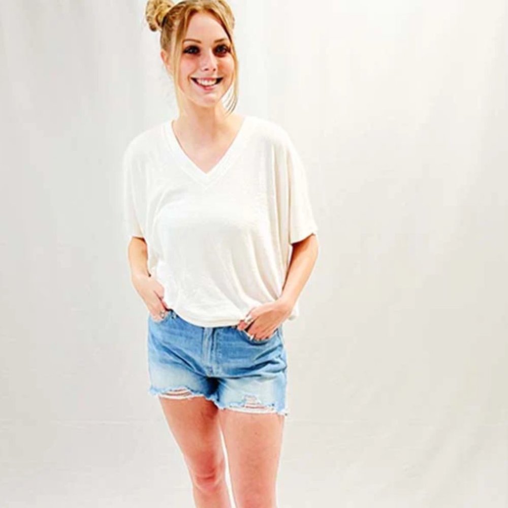 Charolette Avery SHORT SLEEVE COCOON NO POCKET T-SHIRT M